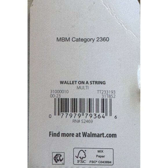 Time and Tru Brand Wallet on a String w/Front Snap and Zipper Floral Print (NWT) - Picture 15 of 15